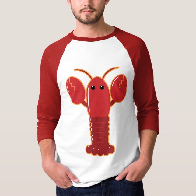 Cute Lobster Tee Shirt (Framsida)