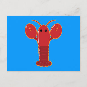 Cute Lobster Vykort