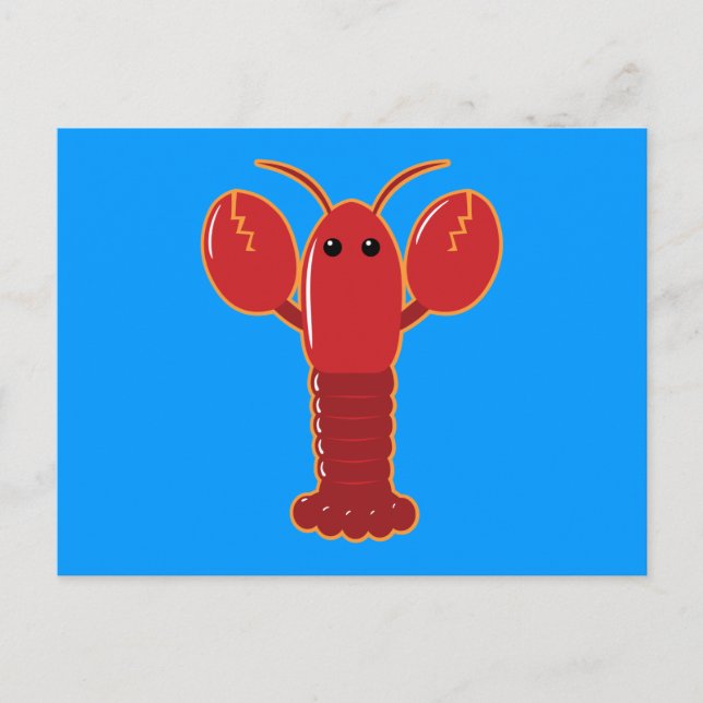 Cute Lobster Vykort (Framsida)
