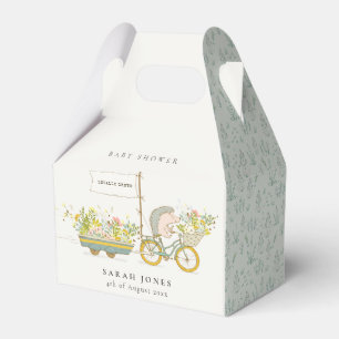 Cute Locally Grown Hedgehog Flora Bike Baby Shower Presentaskar