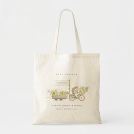 Cute Locally Grown Hedgehog Flora Bike Baby Shower Tygkasse