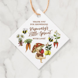 Cute Locally Grown Little Sprout Baby Shower Gåvor Etiketter