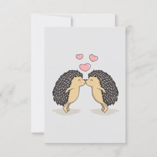 Cute Loely Kissing Hedgehogs