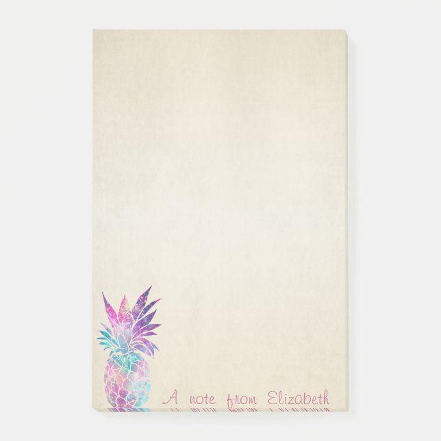 Cute Loely Snyggt, ananas Post-it Block (Framsida)