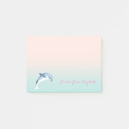 Cute Loely-Snyggt,Delfiner,Personlig Post-it Block