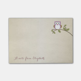 Cute Loely Snyggt, Uggla Post-it Block