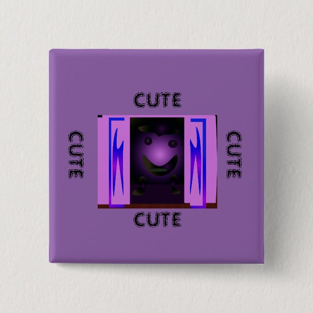 CUTE_LOGOTYP_ROSA_BLACK KNAPP (Framsida)