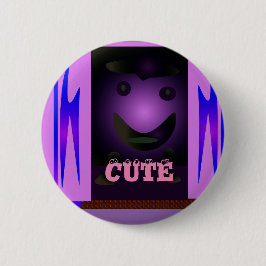 CUTE_LOGOTYP_ROSA_BLACK KNAPP