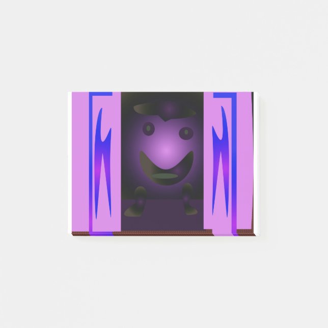 CUTE_LOGOTYP_ROSA_BLACK POST-IT BLOCK (Framsida)