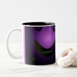 CUTE_LOGOTYP_ROSA_BLACK Två-Tonad MUGG