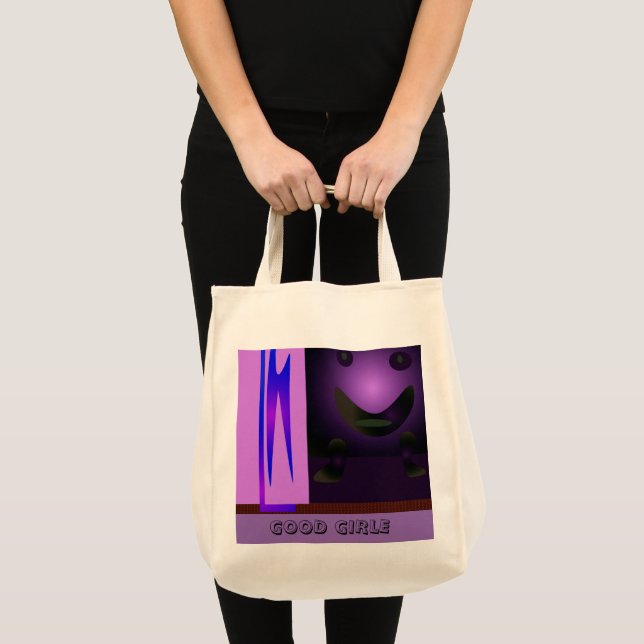 CUTE_LOGOTYP_ROSA_BLACK TYGKASSE (Framsida (produkt))