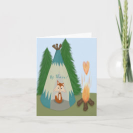 Cute Lone Fox Anteckningskort