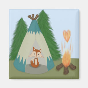Cute Lone Fox Magnet