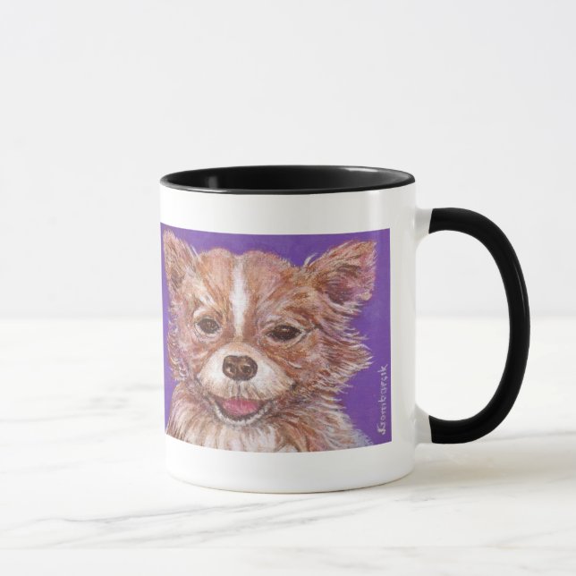 Cute Long Hair Chihuahua Mugg (Höger)