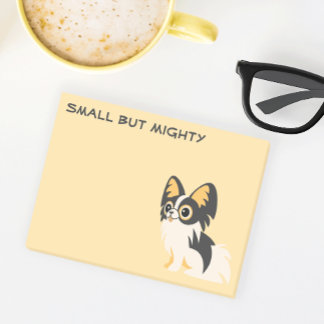 Cute long-haired Chihuahua cartoon Post-it Block