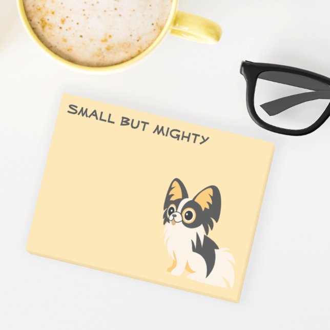Cute long-haired Chihuahua cartoon Post-it Block (Skapare uppladdad)
