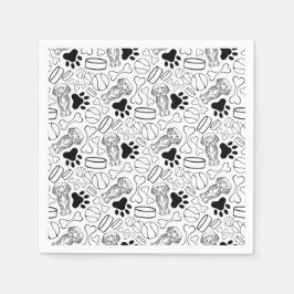 Cute Long-parad Dachshund Sause Hund Pappersservett