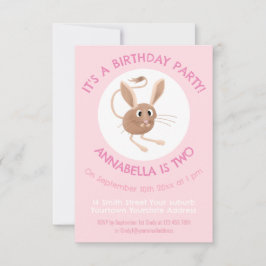 Cute Long-Rajboa-personligen födelsedag Inbjudningar