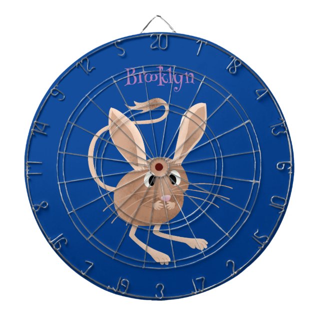 Cute Long-Rajboa tecknad illustration Darttavla (Framsidan)