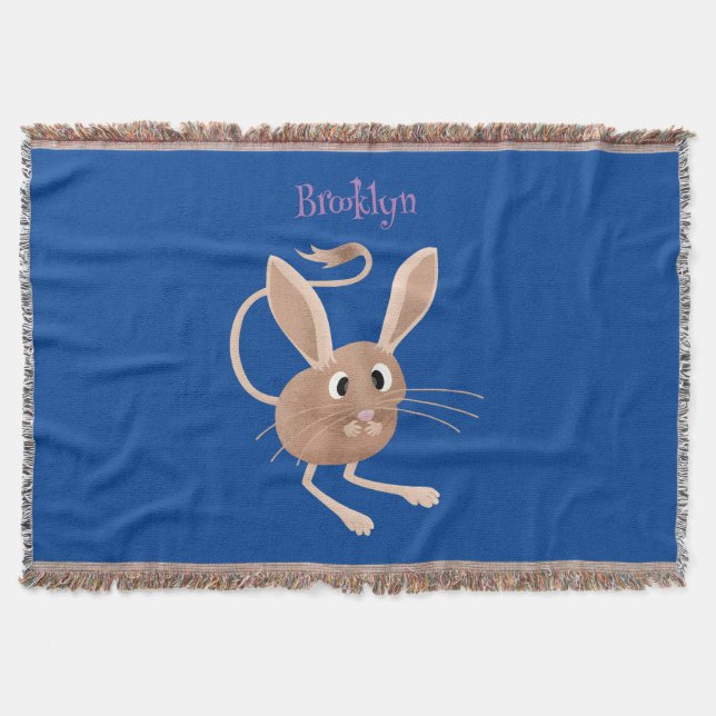 Cute Long-Rajboa tecknad illustration Filt (Framsidan)