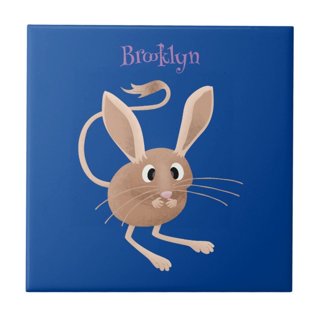 Cute Long-Rajboa tecknad illustration Kakelplatta (Framsidan)