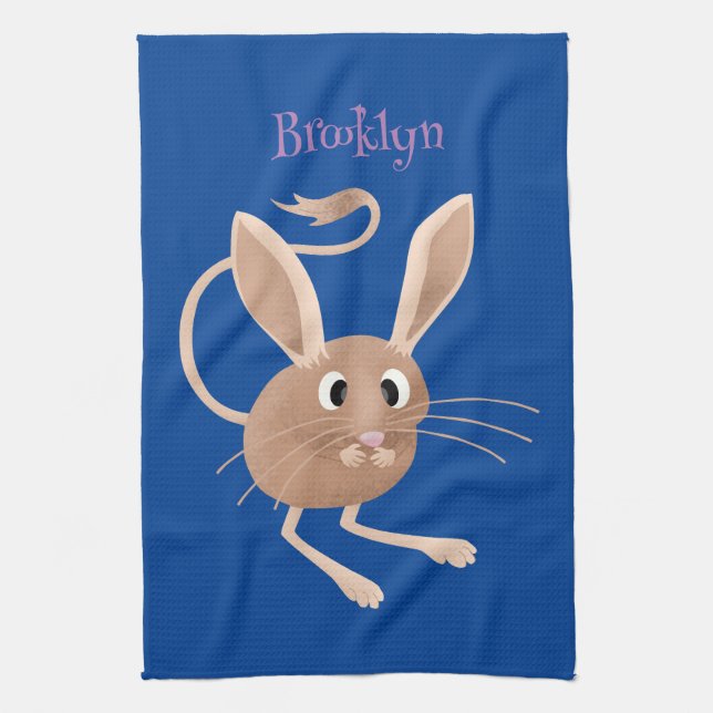 Cute Long-Rajboa tecknad illustration Kökshandduk (Vertikal)