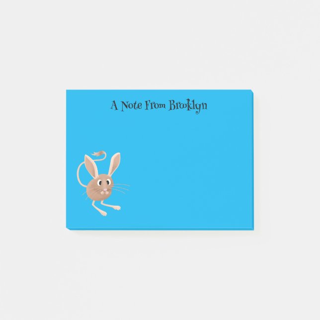 Cute Long-Rajboa tecknad illustration Post-it Block (Framsida)