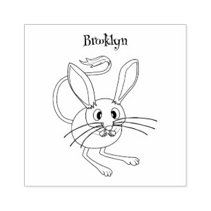 Cute Long-Rajboa tecknad illustration Stämpel