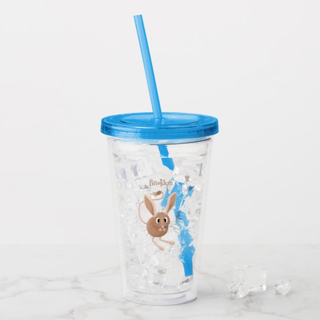 Cute Long-Rajboa tecknad illustration Take Away Mugg (Framsida Ice)