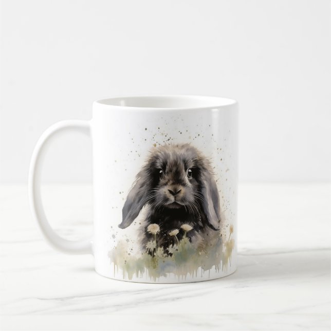 Cute Lop Earny Bunny Kaffemugg (Vänster)