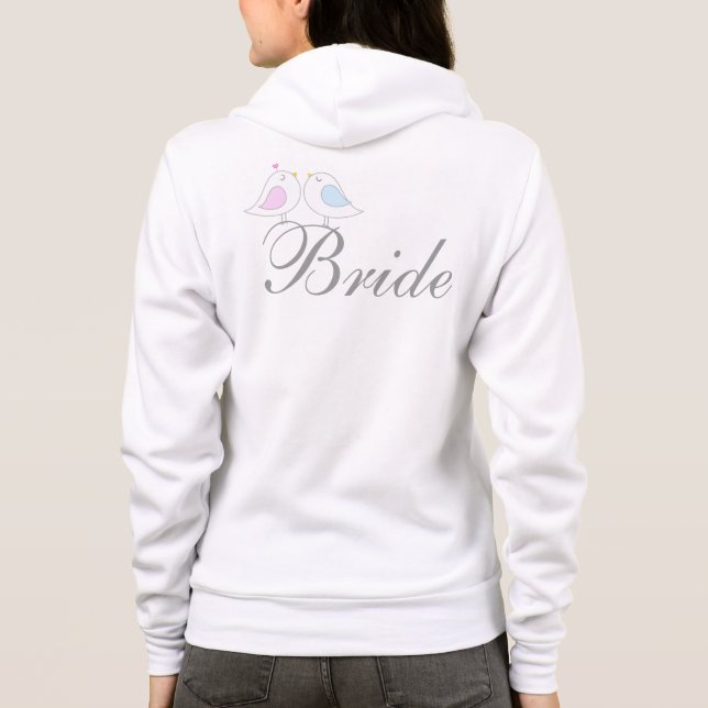 Cute love birds BRIDE Tee (Baksida)