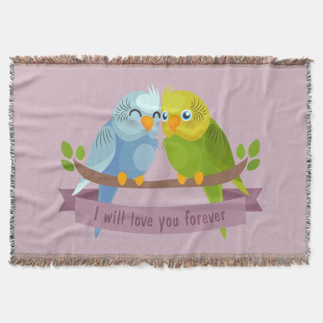 Cute Love birds-filt Mysfilt (Framsidan)