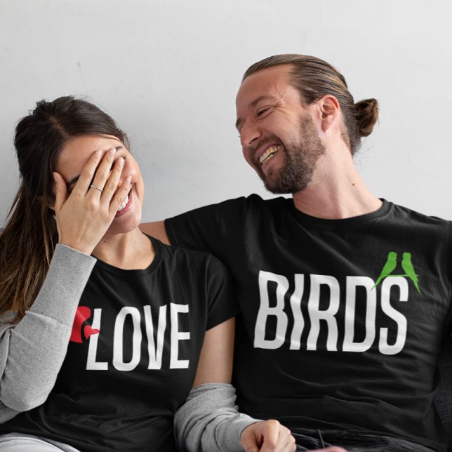 Cute Love birds par Matching, Newlyed T Shirt (Skapare uppladdad)