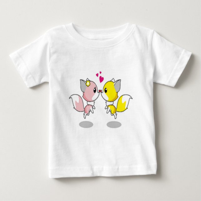 Cute Love birds T Shirt (Framsida)