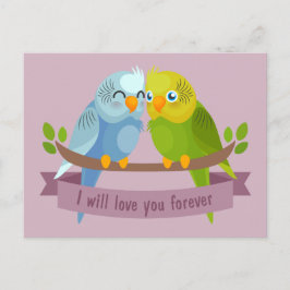 Cute Love birds vykort