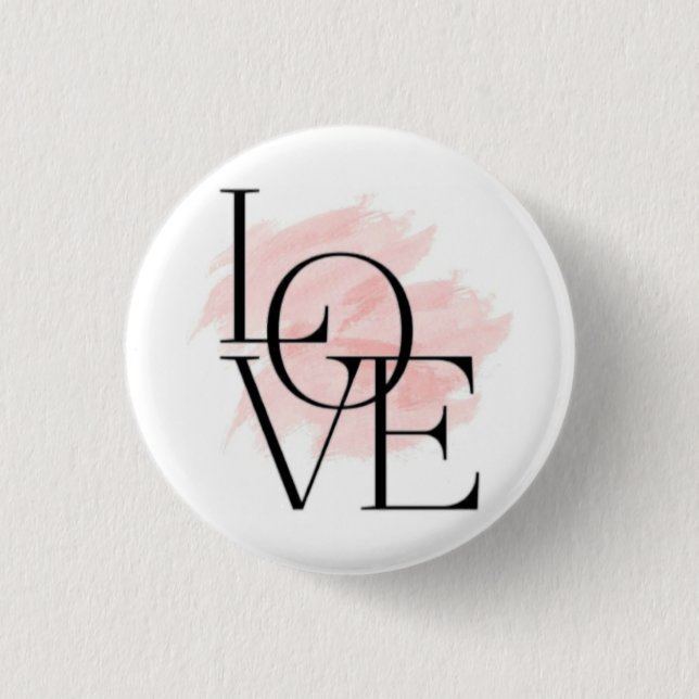 Cute Love Charming Pin Button Knapp (Framsida)
