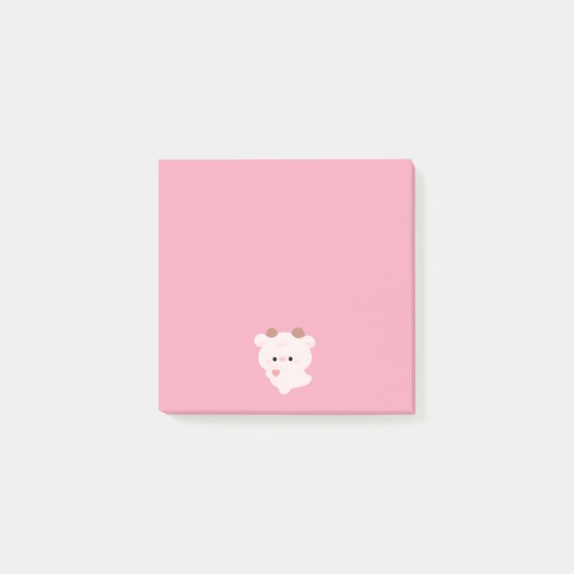 Cute Love Cow Post-it Block (Framsida)