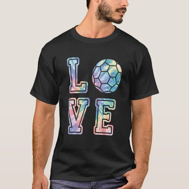 Cute Love Handball Tie Dye Handball For Handball P T Shirt (Framsida)