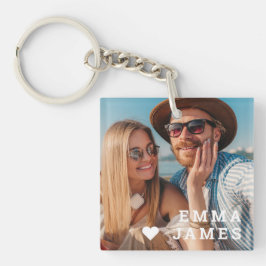 Cute Love Heart Photo Couples Personalized Names
