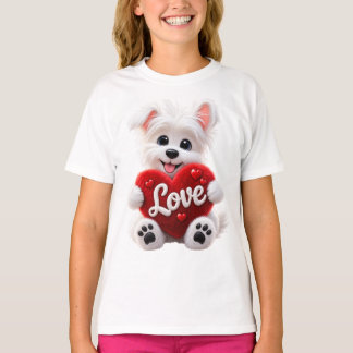 Cute Love Puppy Baby Desig T Shirt