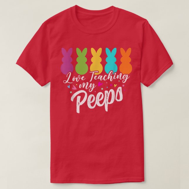 Cute Love Teaching My Students Easter Day Funny Te T Shirt (Design framsida)