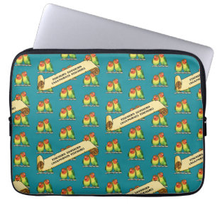 Cute Lovebird Fischers lovebird Latin Retro Art Laptop Fodral