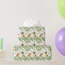 Cute Lovebird Grönt Hat Shamrock St. Patrick's Day Presentpapper