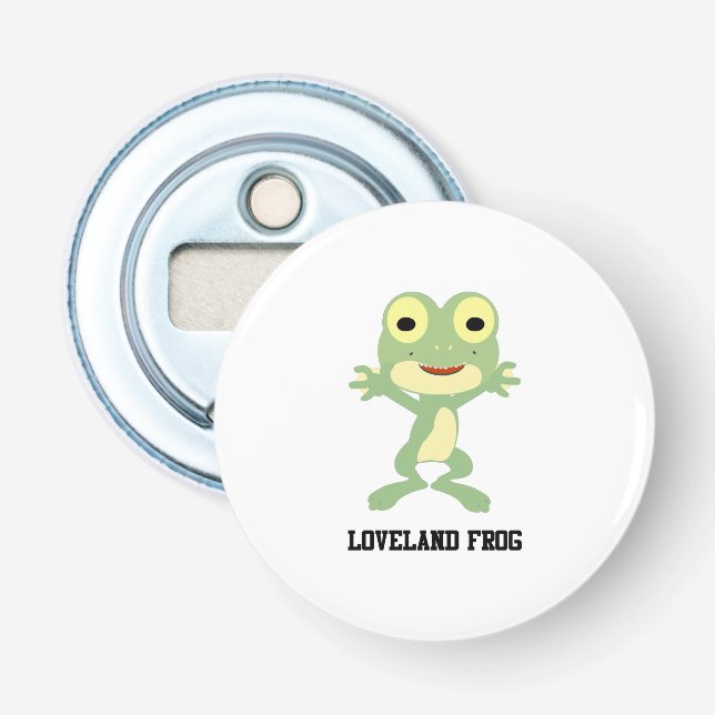 Cute Loveland Frog Flasköppnare (Framsidan)