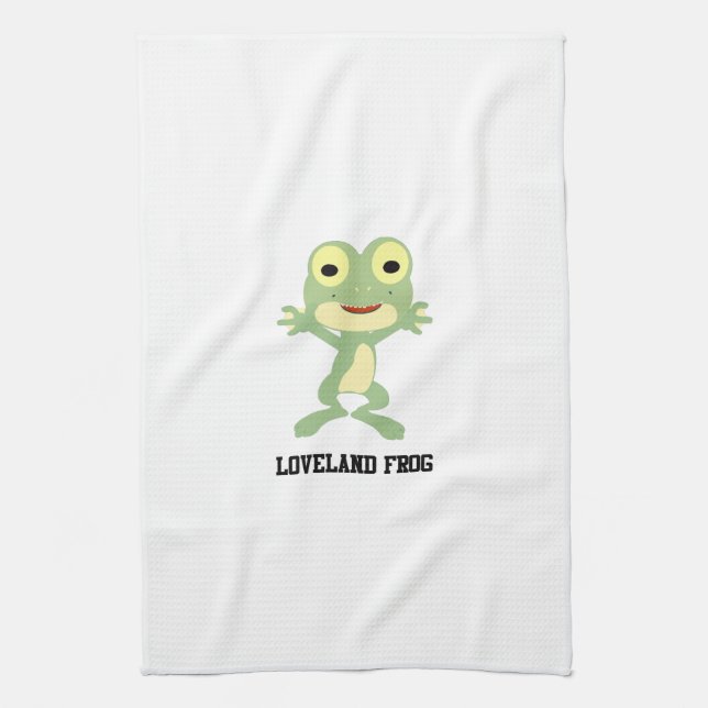 Cute Loveland Frog Kökshandduk (Vertikal)