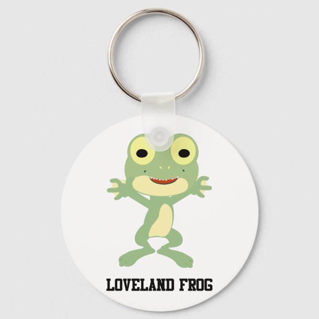 Cute Loveland Frog Nyckelring (Framsida)