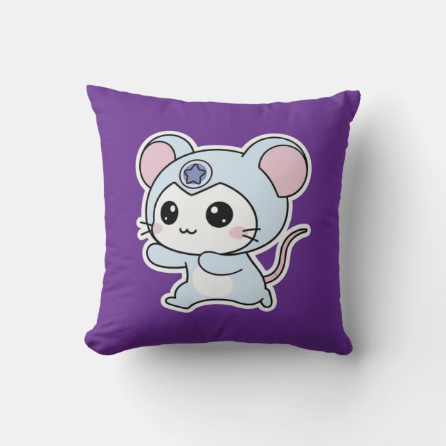 Cute lovely little adorable mouse kudde (Framsida)