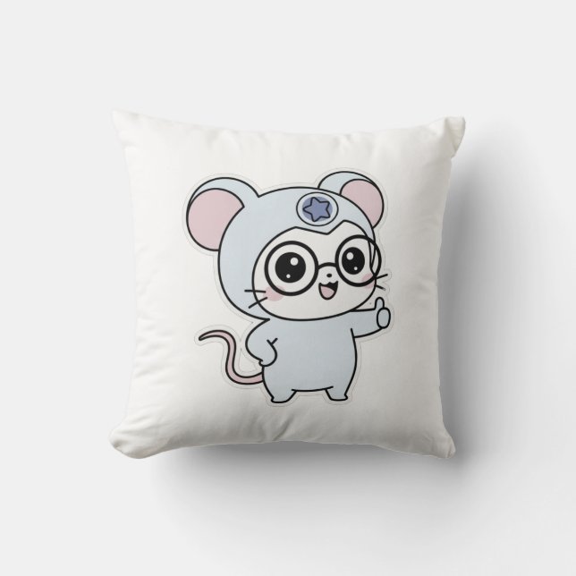 Cute lovely little adorable mouse kudde (Framsida)