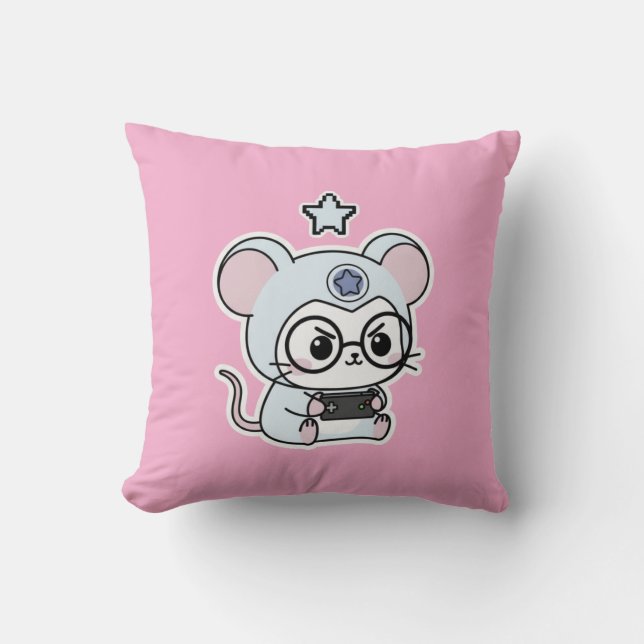 Cute lovely little adorable mouse  kudde (Framsida)
