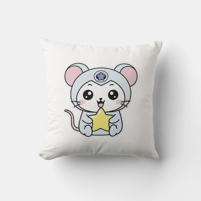 Cute lovely little adorable mouse kudde (Framsida)